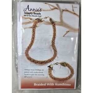 Annie's Simply Beads Kit Of The Month "Braided With Kumihimo" BD085 Necklace